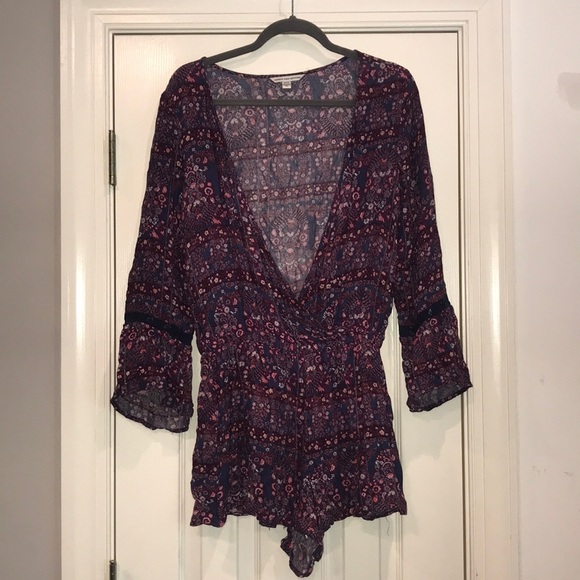 Floral American Eagle Romper 🌷 - Picture 2 of 5